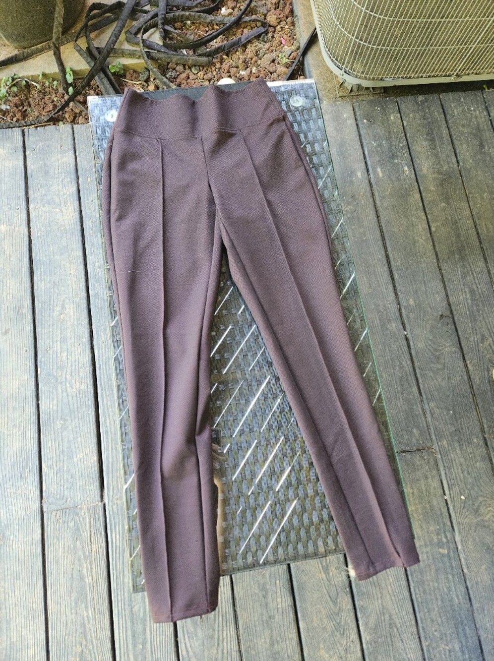 Nine West Ponte Legging Pants with Front Crease